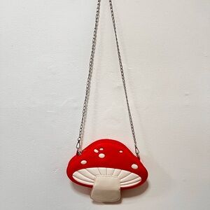 Red and White Mushroom Crossbody Bag